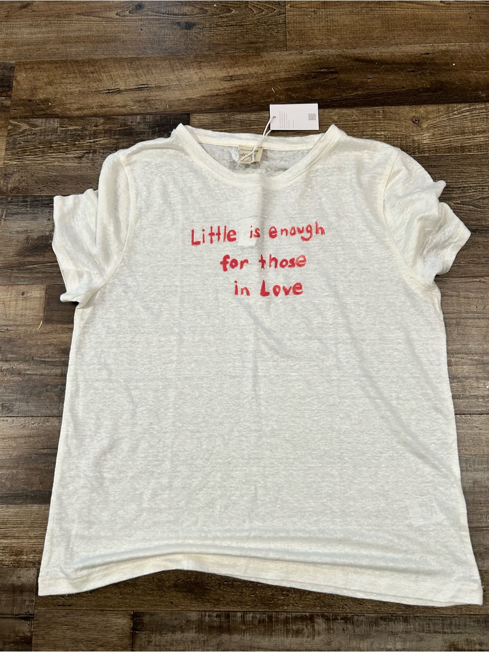 J.Crew X Cassi Namoda Limited Edition “Little is enough “ T-Shirt - Picture 5 of 5